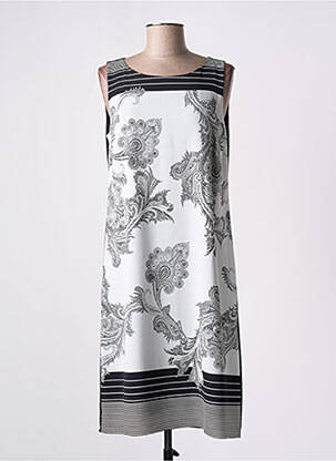 Rochie midi croială fluidă fără mâneci alb TELMAIL femeie