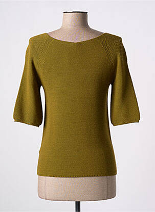 Pulover croială cambrată mâneci scurte verde PULL & MAILLE femeie