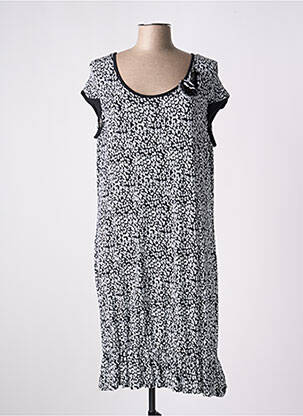 Rochie midi mâneci scurte mâneci scurte negru BARANDI femeie
