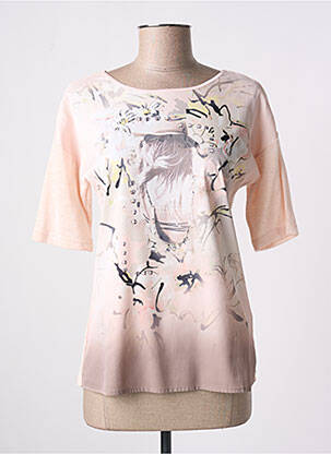 Tricou imprimeu fantezie mâneci scurte roz GERRY WEBER femeie