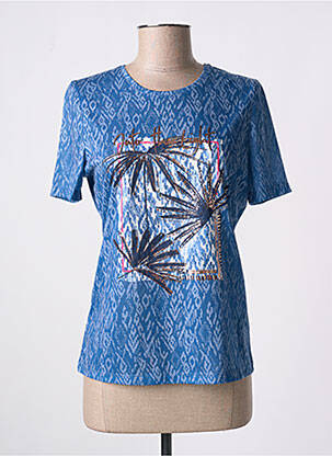 Tricou imprimeu fantezie mâneci scurte albastru GERRY WEBER femeie