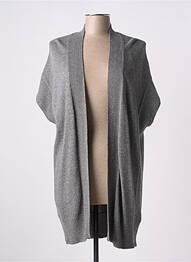 Vestă cu mâneci scurte tricotaj din plasă gri GERRY WEBER femme