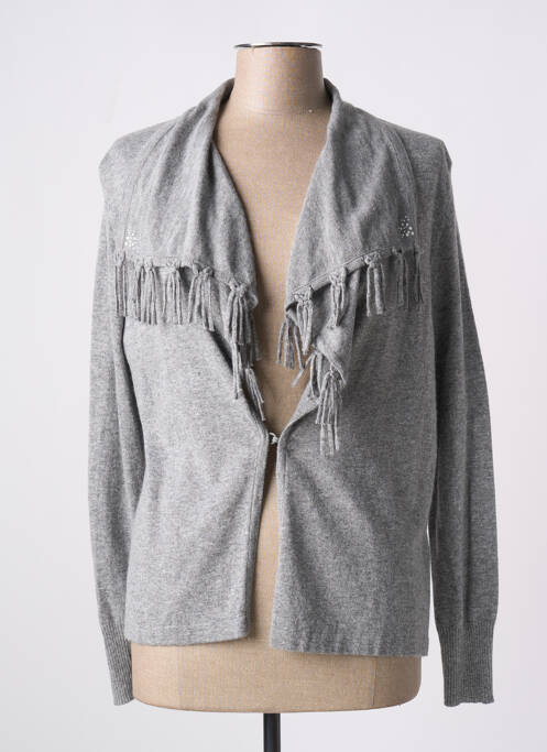 Vestă cu mâneci lungi gri LUCIA femeie