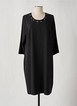 Rochie midi mâneci 3/4 mâneci 3/4 negru FRANCE RIVOIRE femeie