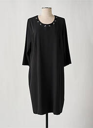 Rochie midi mâneci 3/4 mâneci 3/4 negru FRANCE RIVOIRE femeie