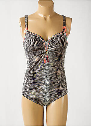 Costum de baie dintr-o singură piesă gri SWIMS femeie
