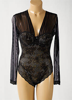 Body de lenjerie broderie negru FELINA femeie