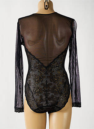 Body de lenjerie broderie negru FELINA femeie