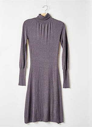Rochie midi mâneci lungi mâneci lungi gri NAF NAF femeie