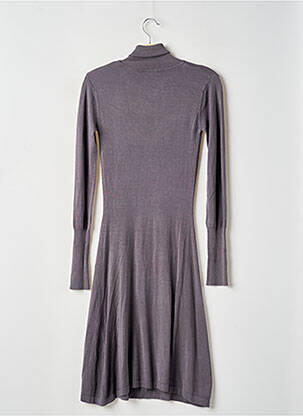 Rochie midi mâneci lungi mâneci lungi gri NAF NAF femeie