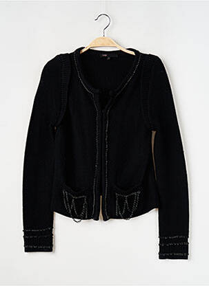 Vestă cu mâneci lungi negru MAJE femeie