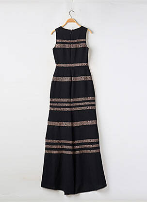 Rochie lungă țesătură crep fără mâneci negru BCBGMAXAZRIA femeie