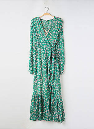 Rochie lungă mâneci lungi mâneci lungi verde JANE WOOD femeie