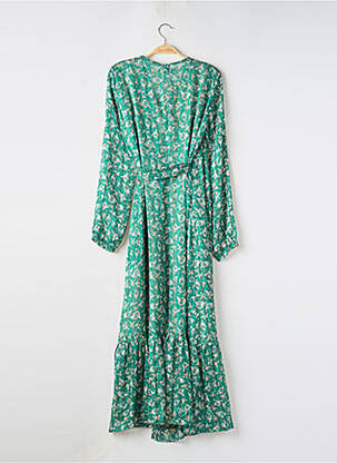 Rochie lungă mâneci lungi mâneci lungi verde JANE WOOD femeie