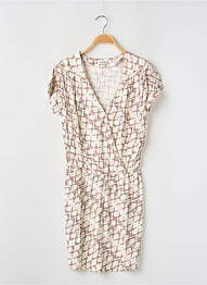 Rochie scurtă mâneci scurte mâneci scurte bej LA PETITE FRANCAISE femeie