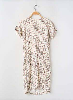 Rochie scurtă croială fluidă mâneci scurte bej LA PETITE FRANCAISE femeie
