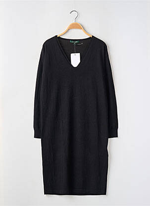 Rochie pulover strânsă pe partea de jos mâneci lungi negru RALPH LAUREN femeie