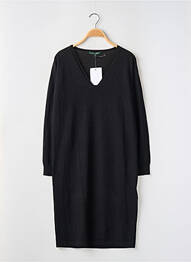 Rochie pulover strânsă pe partea de jos mâneci lungi negru RALPH LAUREN femme