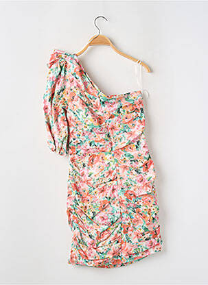 Rochie scurtă mâneci 3/4 mâneci 3/4 roz ZARA femeie