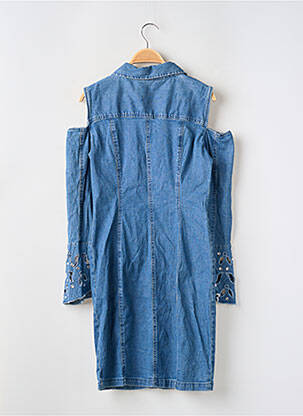 Rochie scurtă mâneci lungi mâneci lungi albastru BODY FLIRT femeie