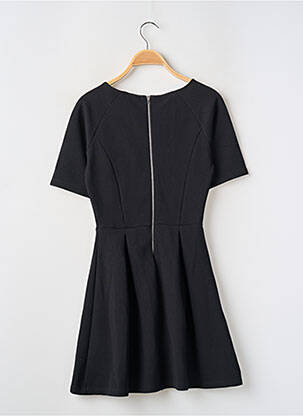 Rochie scurtă închidere cu fermoar la spate mâneci scurte negru ASOS femeie