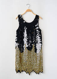 Rochie scurtă croială fluidă fără mâneci negru MANOUSH femme