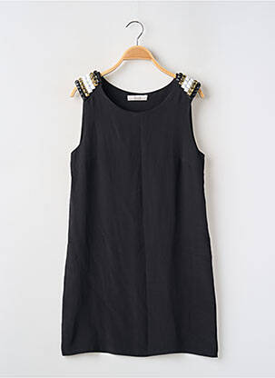 Rochie scurtă fără mâneci fără mâneci negru ELLA LUNA femeie
