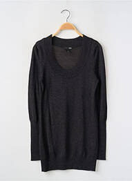 Pulover guler rotund mâneci lungi negru H&M femme
