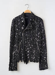 Jachete casual guler tip costum negru AMERICAN RETRO femeie