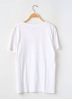 Tricou croială dreaptă mâneci scurte alb FD femeie