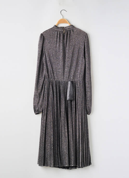 Rochie midi argintiu BCBGMAXAZRIA femeie