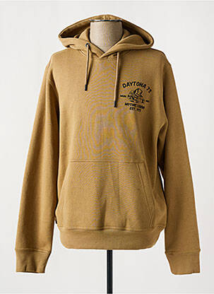 Hanorac cu glugă bej DAYTONA bărbat