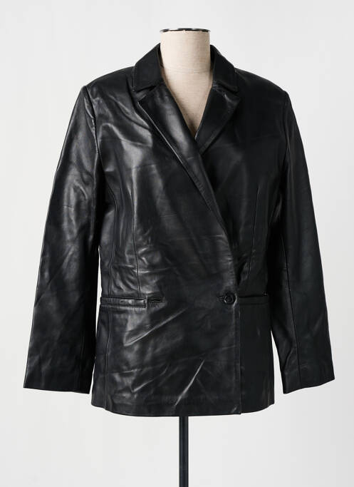 Geacă din piele negru ROSE GARDEN femeie