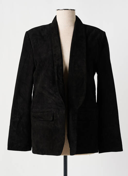 Geacă din piele negru ROSE GARDEN femeie