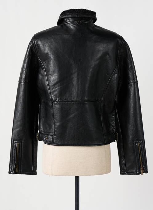 Geacă din piele negru ROSE GARDEN femeie