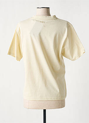 Tricou imprimeu fantezie mâneci scurte bej ROSE GARDEN femeie