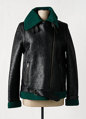 Geacă din piele negru ROSE GARDEN femeie