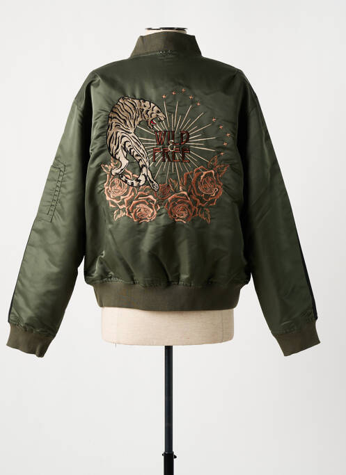 Geacă verde ROSE GARDEN femeie