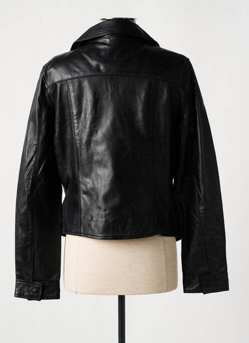 Geacă din piele negru ROSE GARDEN femeie