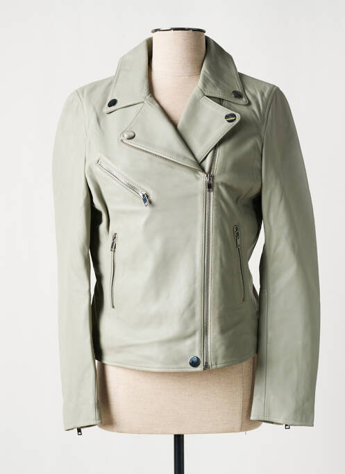 Geacă din piele gri ROSE GARDEN femeie