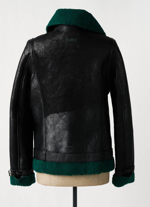 Geacă din piele buzunare negru ROSE GARDEN femme