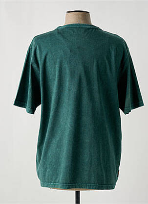 Tricou croială dreaptă mâneci scurte verde DAYTONA bărbat