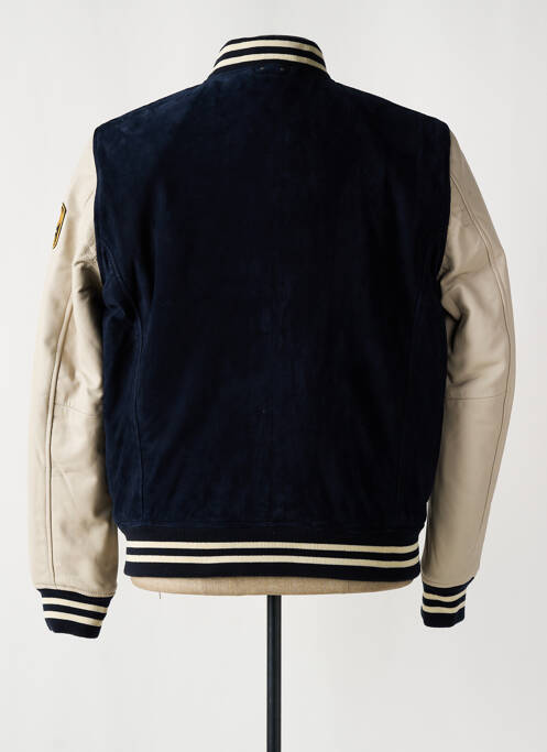 Geacă din piele albastru DAYTONA bărbat