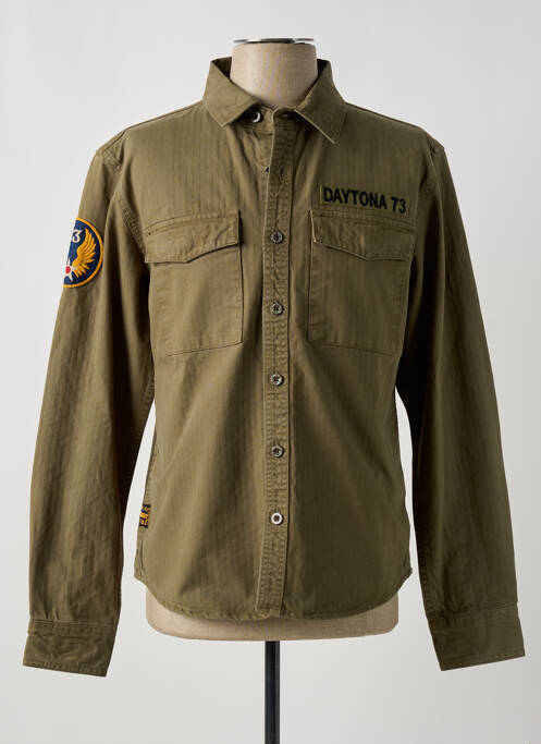 Cămașă cu mâneci lungi verde DAYTONA bărbat