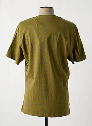Tricou broderie mâneci scurte verde DAYTONA bărbat