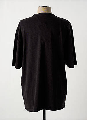 Tricou croială dreaptă mâneci scurte negru DAYTONA bărbat
