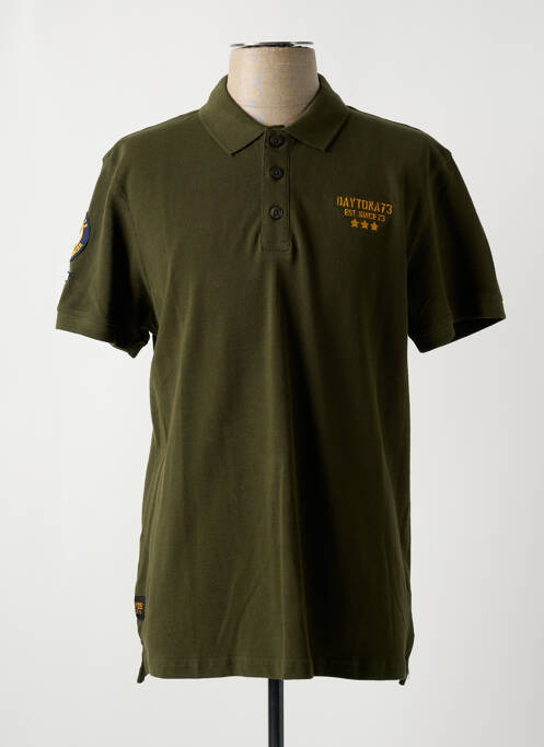 Polo croială dreaptă mâneci scurte verde DAYTONA homme