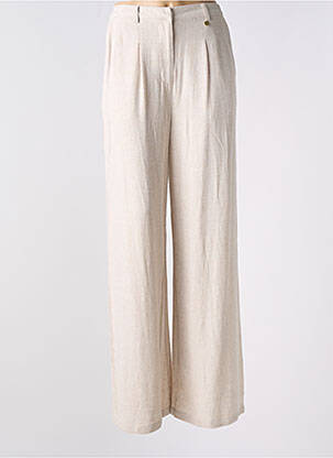 Pantalon larg bej JULIE GUERLANDE femeie