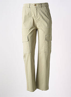 Pantalon cargo croială dreaptă mărime normală verde C'EST BEAU LA VIE femeie