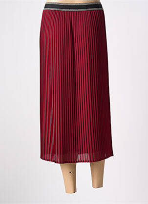 Fustă midi croială dreaptă roșu JULIE GUERLANDE femeie